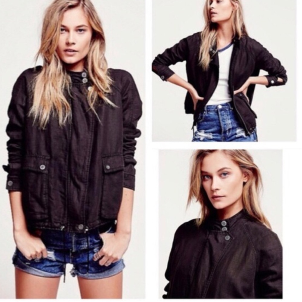 Free People Black Jacket